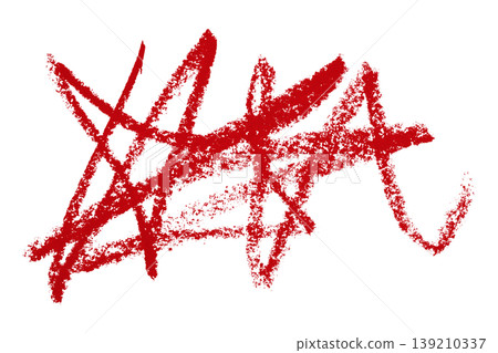 red pencil strokes isolated on transparent background 139210337