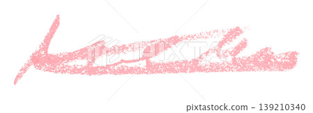 pink pencil strokes isolated on transparent background 139210340