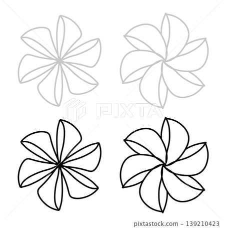 It is an illustration in the shape of a pinwheel. 139210423