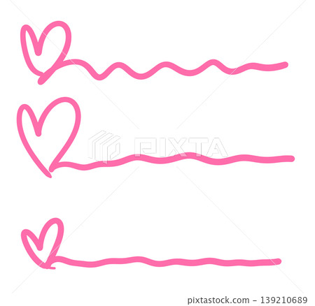 This is an illustration of a heart and an underline. This is an illustration of a heart and an underline. 139210689