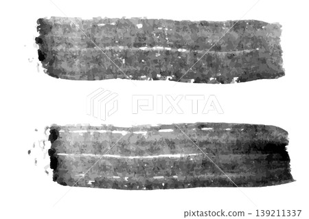 Grunge black water color texture stripe brush on white background Grunge black water color texture stripe brush on white background 139211337