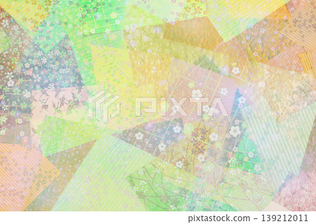 背景由多層薄薄的日本紙構成。 背景由多層薄薄的日本紙構成。 139212011
