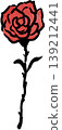 A simple illustration of a rose (red) 139212441