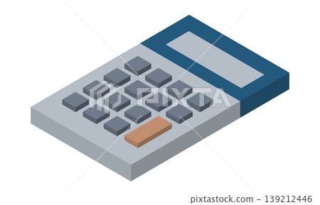 Isometric calculator illustration: Accounting, budgeting, and financial concepts Isometric calculator illustration: Accounting, budgeting, and financial concepts 139212446