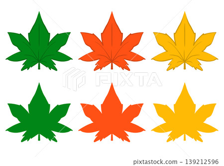 It is a maple leaf illustration. It is a maple leaf illustration. 139212596