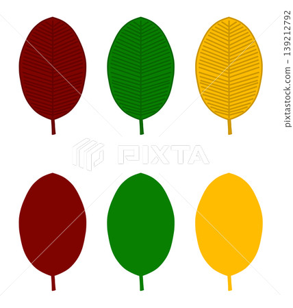 This is a colorful leaf illustration. 139212792