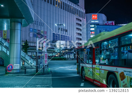 Hachioji Station and Nishi Tokyo Bus at night Hachioji Station and Nishi Tokyo Bus at night 139212815