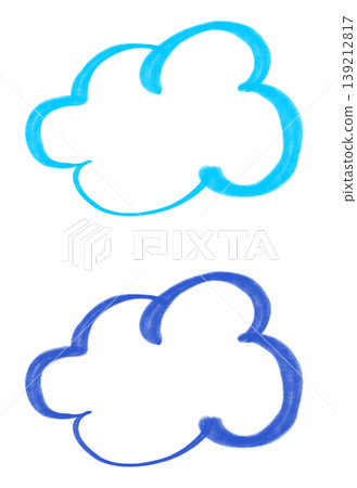 This is a line drawing of a cloud. 139212817