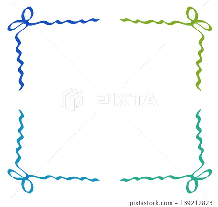 It is a frame made of ribbon 139212823