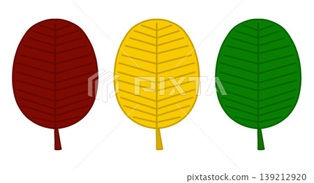 This is a colorful leaf illustration. 139212920