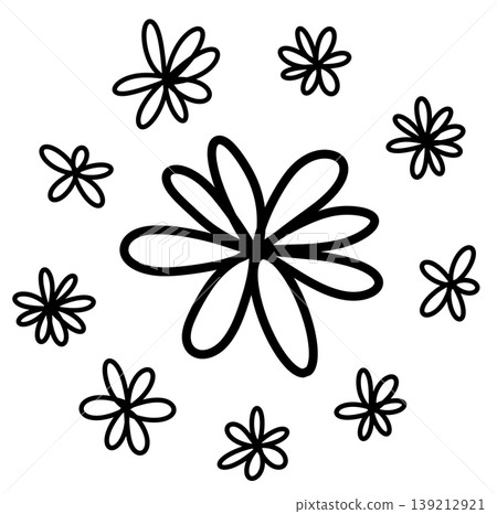 It is a flower illustration. It is a flower illustration. 139212921