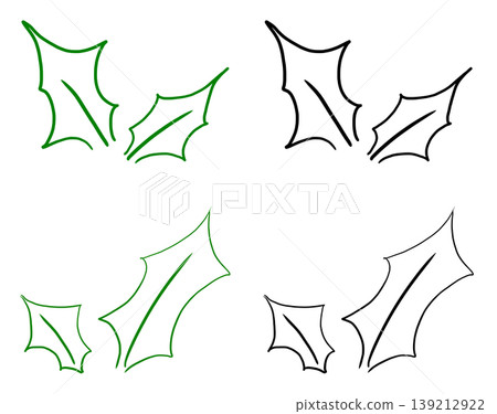 This is a hand-drawn illustration of a leaf. This is a hand-drawn illustration of a leaf. 139212922
