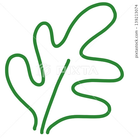 It is an illustration of a leaf. It is an illustration of a leaf. 139213074