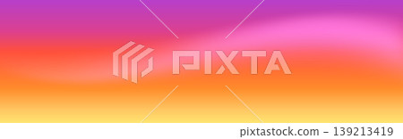Sunset wavy gradient background. Warm gradation simple blend texture. Orange purple, yellow sun backdrop. Vector vibrant bg perfect for autumn designs and seasonal projects Sunset wavy gradient background. Warm gradation simple blend texture. Orange purple, yellow sun backdrop. Vector vibrant bg perfect for autumn designs and seasonal projects 139213419