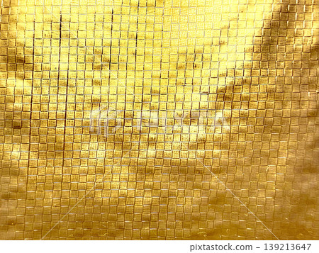 shimmering golden metallic weave texture closeup with intricate grid pattern evoking opulent luxury ambiance shimmering golden metallic weave texture closeup with intricate grid pattern evoking opulent luxury ambiance 139213647