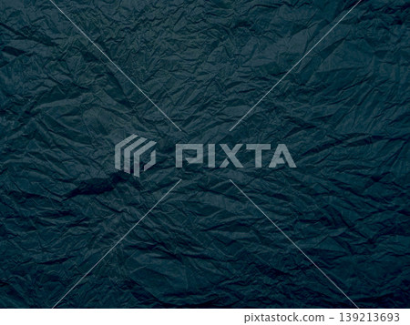 deep navy blue crumpled paper texture abstract background wrinkled folds moody surface for design overlays 139213693