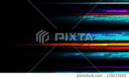 Abstract circuit technology background with digital data connection system and computer electronic design. Vector design. 139213828