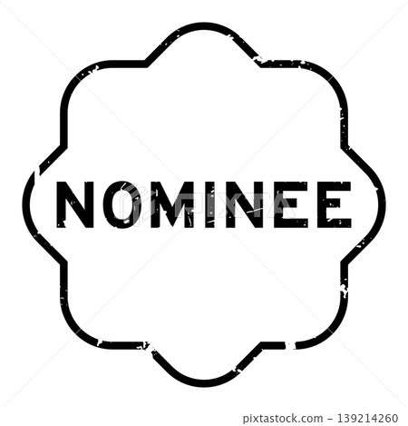Grunge black nominee word rubber seal stamp on white background Grunge black nominee word rubber seal stamp on white background 139214260