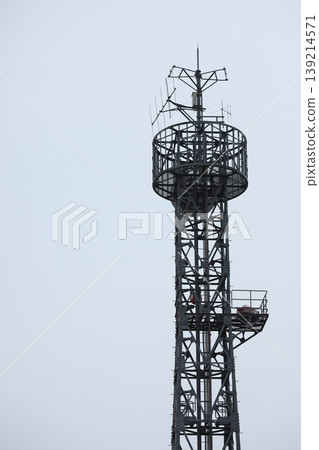 An antenna base station located in the mountains An antenna base station located in the mountains 139214571