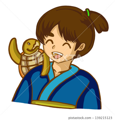 浦島太郎與烏龜玩耍 浦島太郎與烏龜玩耍 139215123