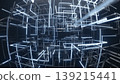 Infinite glowing passage with cinematic reflections and futuristic ambiance 139215441