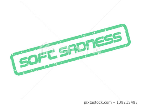 Soft Sadness Green Distressed Rubber Stamp Symbolizing a Gentle Melancholy Sentiment Soft Sadness Green Distressed Rubber Stamp Symbolizing a Gentle Melancholy Sentiment 139215485
