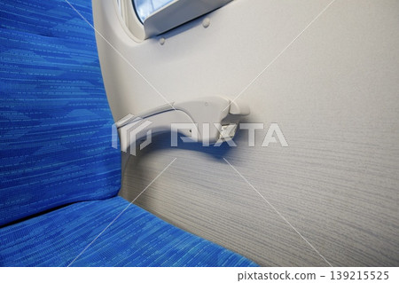 Railway image, seat outlets on the N700S Shinkansen Railway image, seat outlets on the N700S Shinkansen 139215525