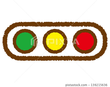 Illustration of a three-color traffic light Illustration of a three-color traffic light 139215636