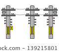 Telephone pole illustration material 5 139215801