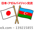 Illustration of the flags of Azerbaijan and Japan (2) 139215855