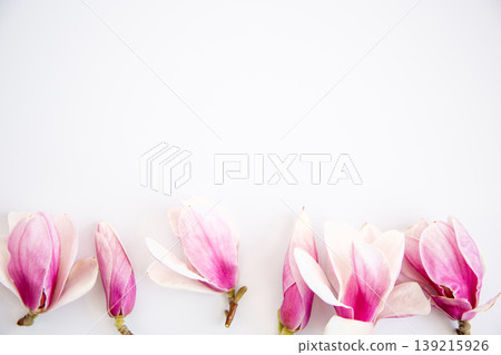 spring floral arrangement with magnolia blossoms and minimal style spring floral arrangement with magnolia blossoms and minimal style 139215926
