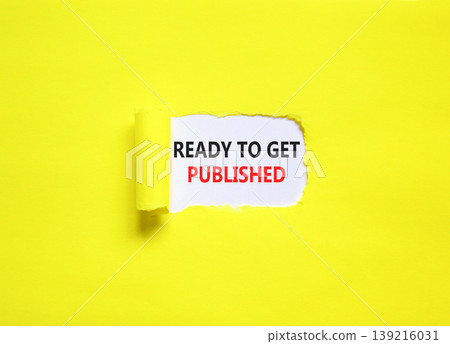 Ready to get published words symbol. Concept words Ready to get published on beautiful white paper. Beautiful yellow background. Business ready to get published motivational concept. Copy space. Ready to get published words symbol. Concept words Ready to get published on beautiful white paper. Beautiful yellow background. Business ready to get published motivational concept. Copy space. 139216031