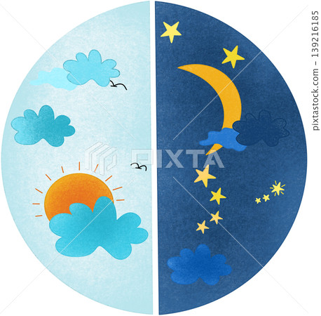 day night symbol icon day night symbol icon 139216185