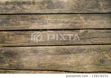 Dark rustic weathered wooden plank board background texture Dark rustic weathered wooden plank board background texture 139216232