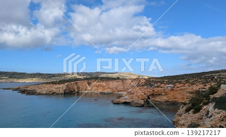 Panoramic view of the rocky coasts of both Gozo and Comino Panoramic view of the rocky coasts of both Gozo and Comino 139217217