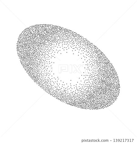 Geometric form sand effect stipple textured shapes vector illustration, round confetti dots grunge pattern. Abstract ornament festive template concept, speckled chaotic particles, geometric image Geometric form sand effect stipple textured shapes vector illustration, round confetti dots grunge pattern. Abstract ornament festive template concept, speckled chaotic particles, geometric image 139217317