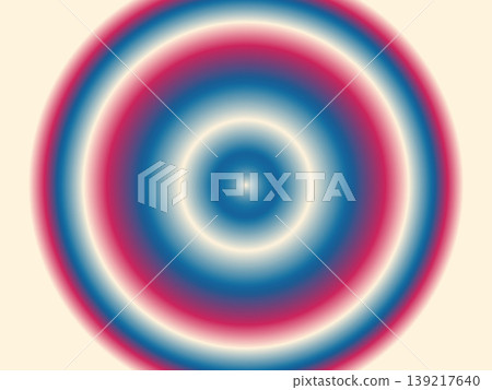 Red white and blue concentric circles gradient creating a target like abstract background. Red white and blue concentric circles gradient creating a target like abstract background. 139217640