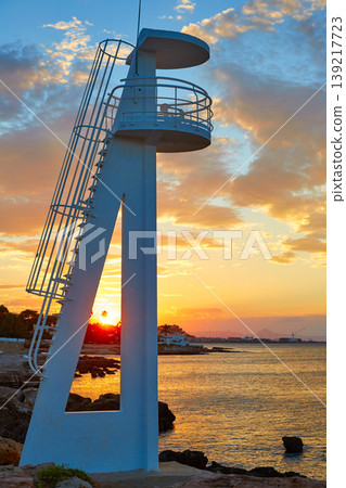 Denia sunset las Rotas in Mediterranean Spain 139217723