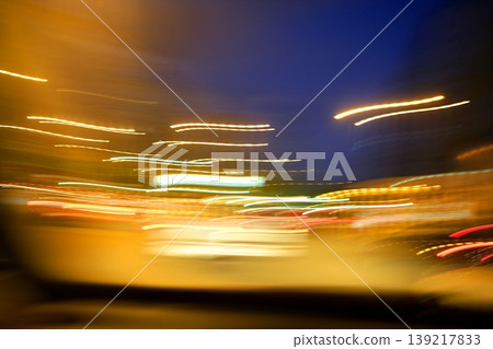 abstract blur city night lights, blue sky abstract blur city night lights, blue sky 139217833