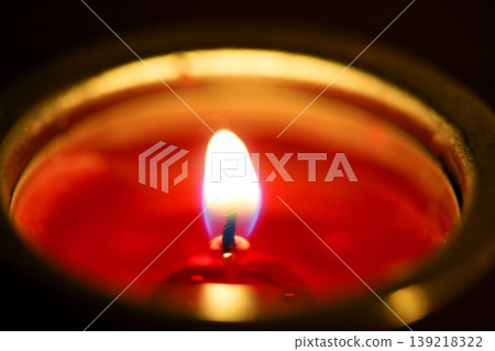 Candle light in a christmas night Candle light in a christmas night 139218322