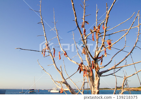 Air dried fish in outdoor tree Mediterranean 139218375