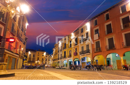 Xativa Plaza Mercat square in Valencia 139218529