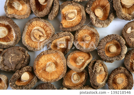 Shiitake dired mushroom vegetarian food Shiitake dired mushroom vegetarian food 139218546