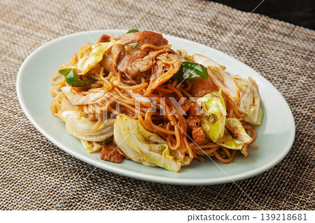 回鍋肉炒麵 139218681