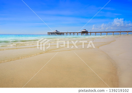 Florida Fort Myers Pier beach US 139219102