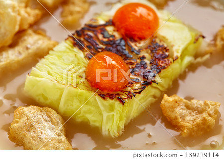 Cabbage stew with pork rinds Cabbage stew with pork rinds 139219114