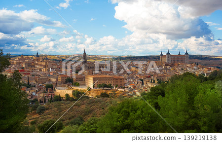 Toledo skyline in Castile La Mancha Spain Toledo skyline in Castile La Mancha Spain 139219138
