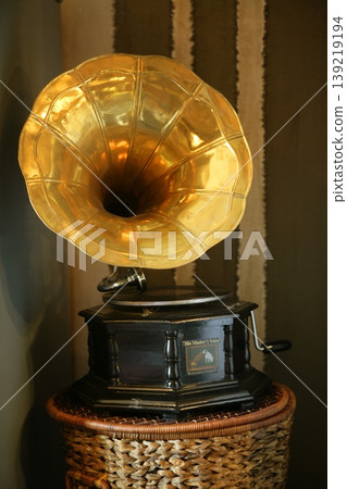Old gramophone Old gramophone 139219194