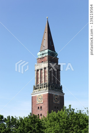 Tower of the city hall in Kiel, Germany Tower of the city hall in Kiel, Germany 139219564