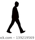 a man walking body silhouette vector 139219569